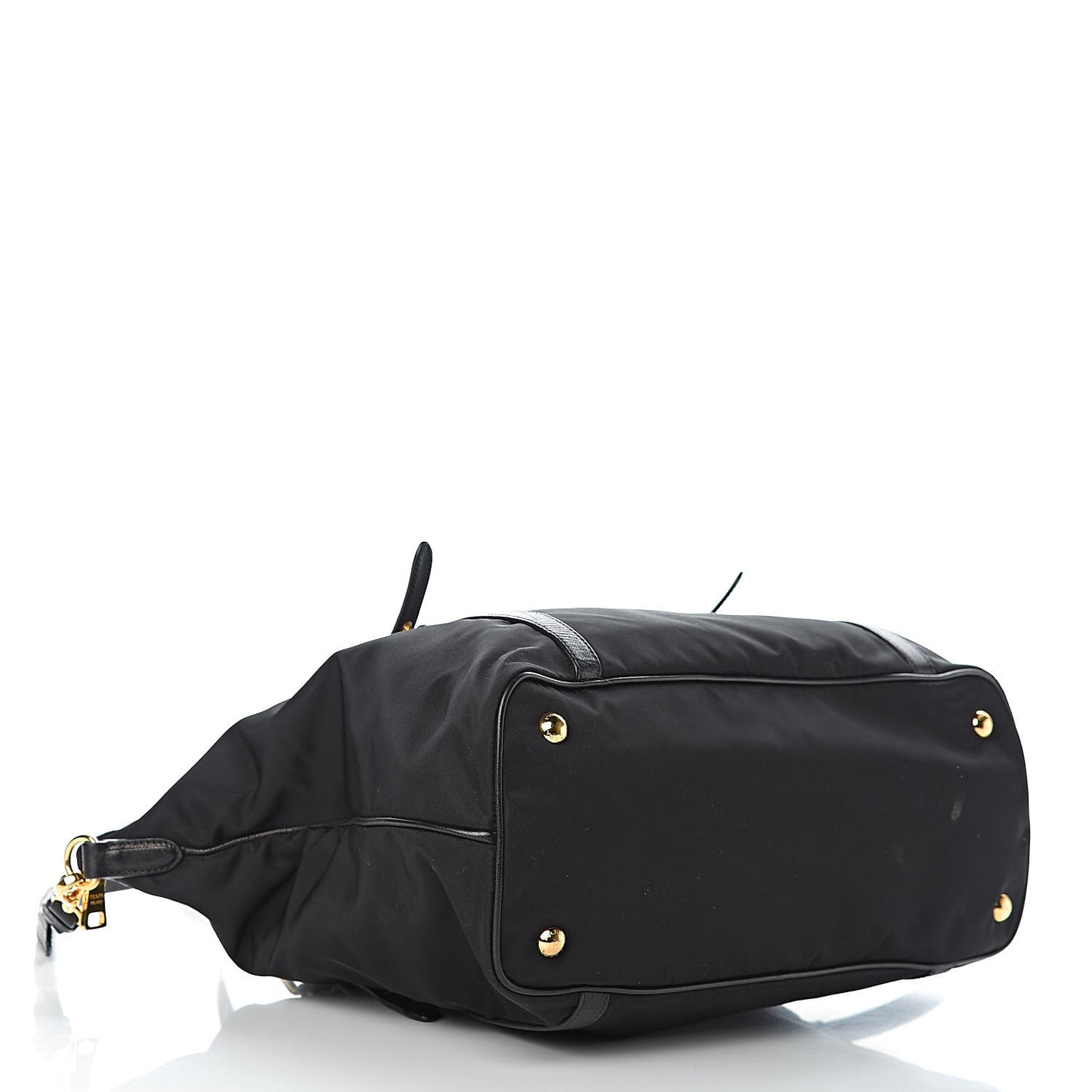 Tessuto Nylon Saffiano Tote Black