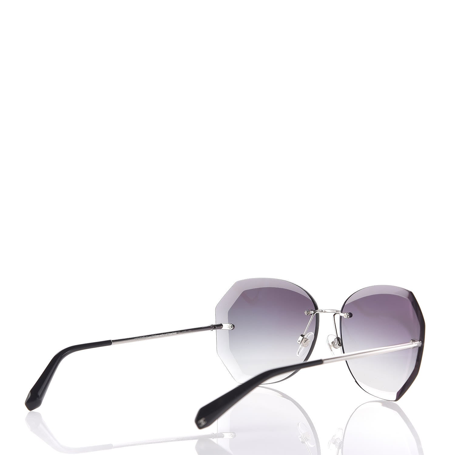 Chanel Metal Spring Round Sunglasses 4220 Silver 4 of 7