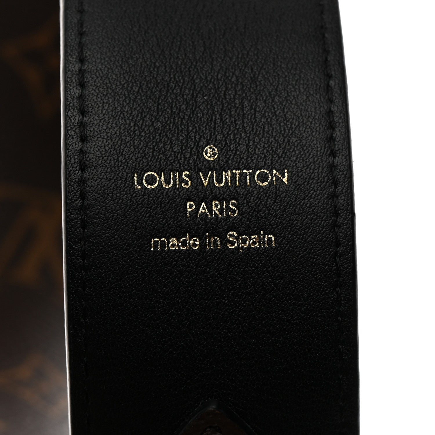 Louis Vuitton Monogram Bandouliere Shoulder Strap Black 3 of 5