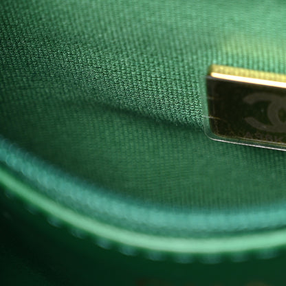 Chanel Shiny Aged Calfskin Quilted Nano Kelly Shopper Green 7 of 11