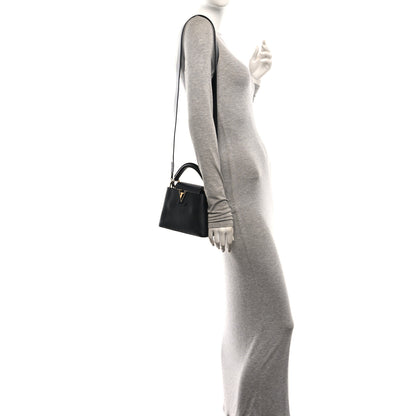 Louis Vuitton Taurillon Capucines Mini Black 2 of 9
