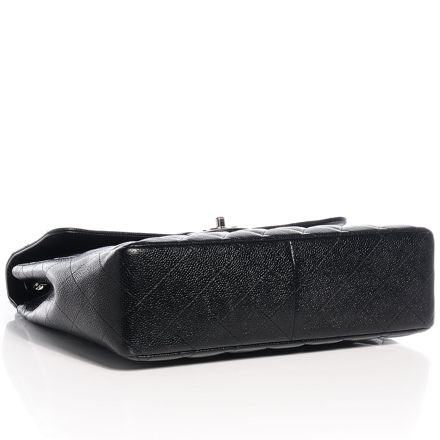 Caviar Jumbo Single Flap Black