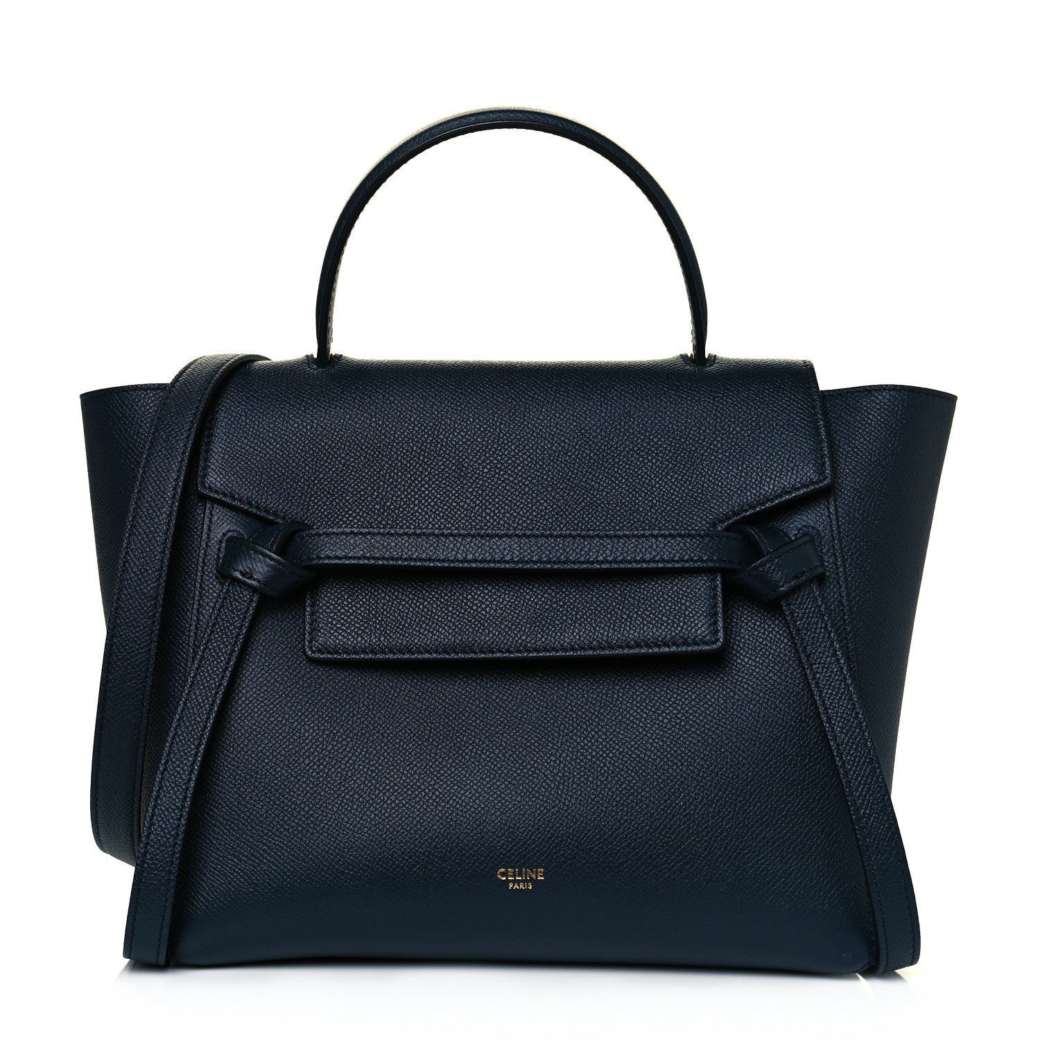 Celine Baby Grained Calfskin Micro Belt Bag Navy Blue 1 of 10