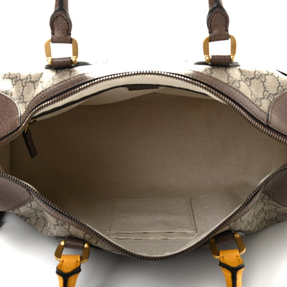 Gucci Soft GG Supreme Monogram Web Neo Vintage Duffle Bag Beige New Acero Crop 5 of 11