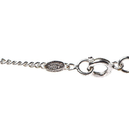 Chanel Crystal CC Necklace Silver 4 of 5