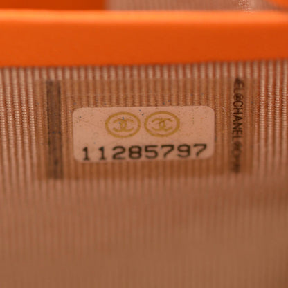 Chanel Lambskin Zip Around Wallet Green Orange 7 of 9