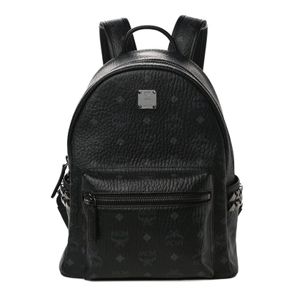 MCM Visetos Small Side Stud Stark Backpack Black 1 of 9