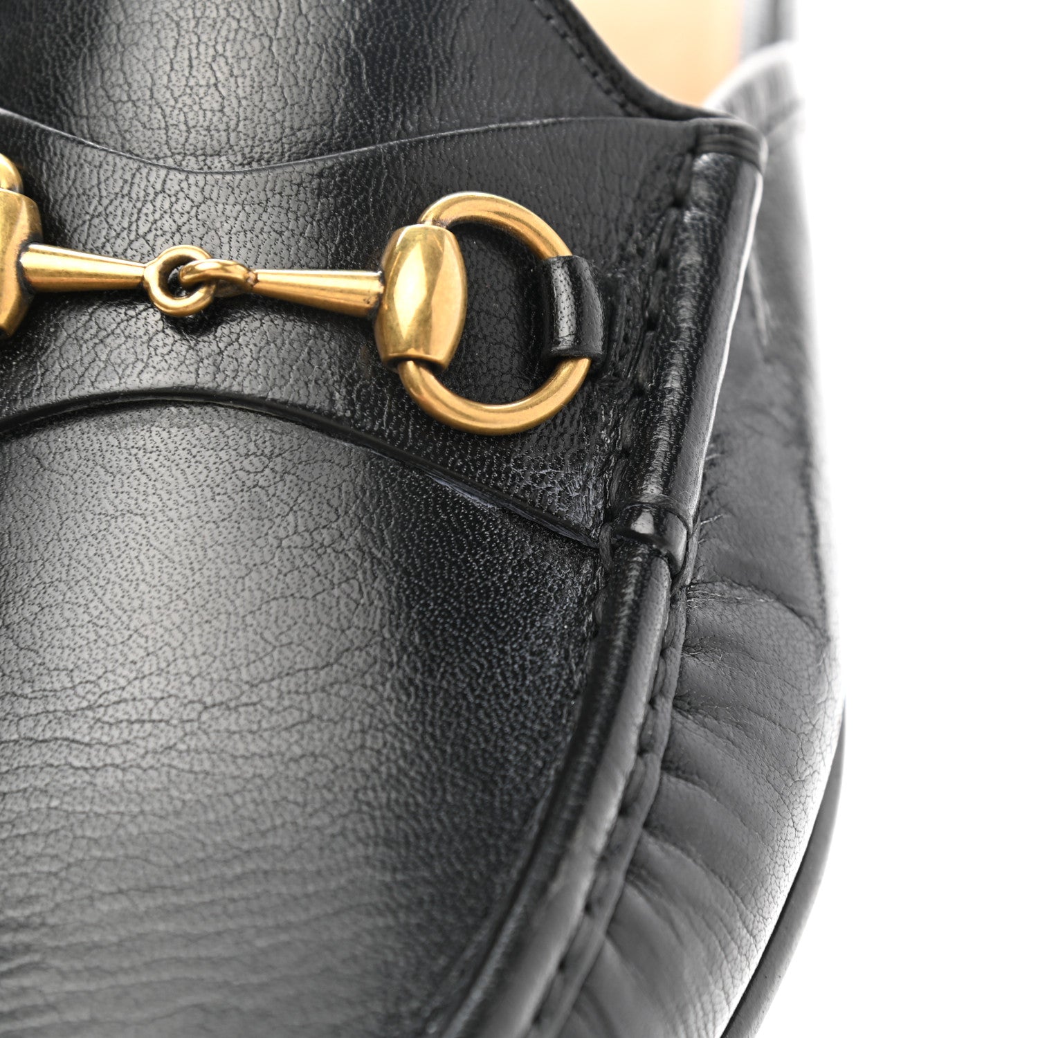Gucci Goatskin Mens Horsebit Slippers 8.5 Black 13 of 13