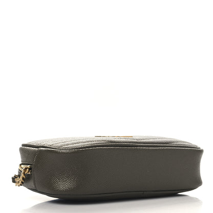 Saint Laurent Grain De Poudre Matelasse Monogram Mini Lou Camera Bag Seaweed 4 of 10