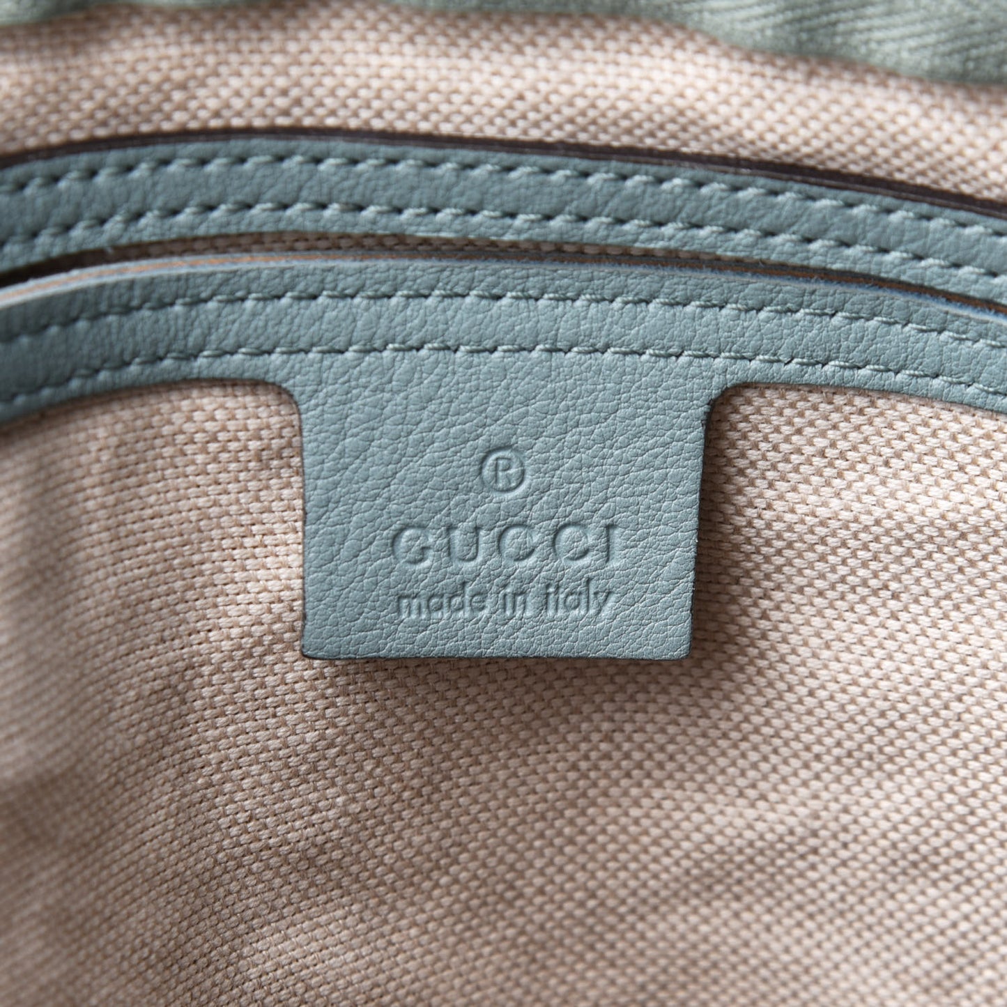 GG Plus Monogram Medium Joy Boston Light Blue