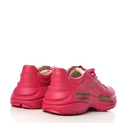Gucci Calfskin Logo Womens Rhyton Sneakers 40 Box Pink 4 of 11