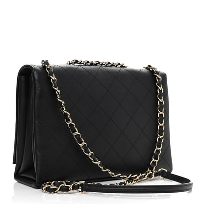 Chanel Calfskin Stitched Large Flap Black 3 of 10