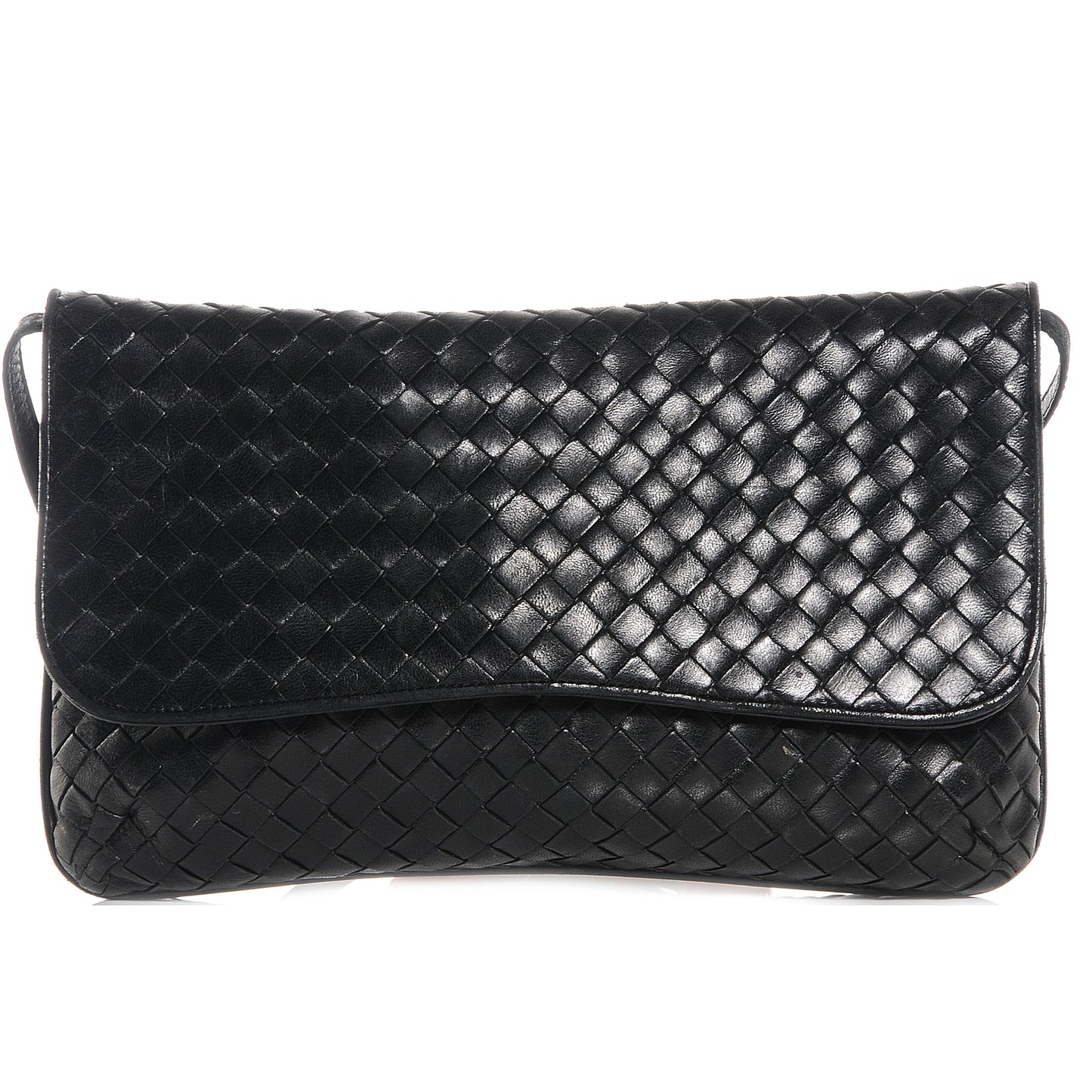 Vintage Woven Shoulder Bag Black