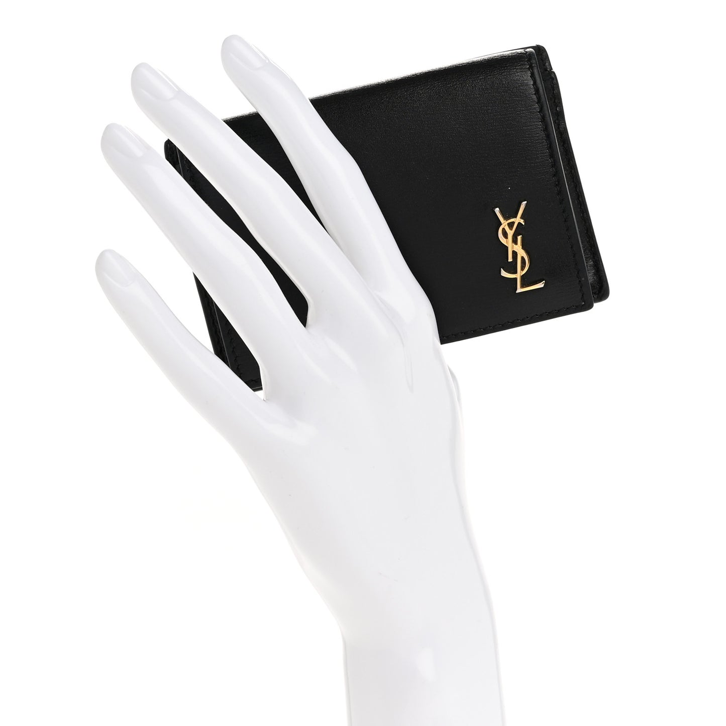 Calfskin Monogram Coin Pouch Black