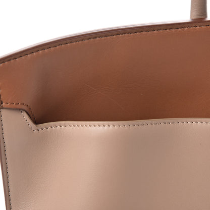 Burberry Calfskin Medium Society Top Handle Bag Brown 10 of 12