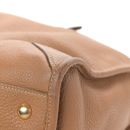 Prada Vitello Daino Shopping Satchel Caramel 13 of 16
