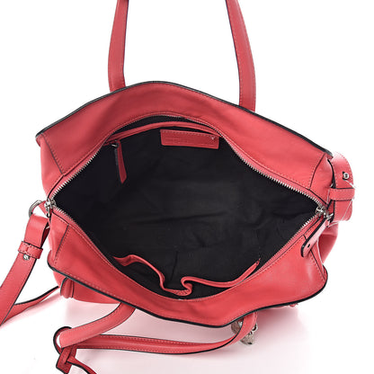Alexander McQueen Calfskin Small Skull Padlock Zip Around Tote Pink 5 of 28