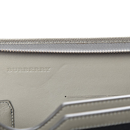 Burberry Grainy Calfskin Zip Around Organizer Grey 8 of 17