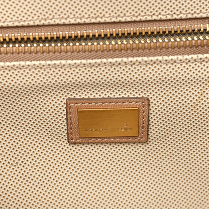 Fendi Goatskin Large Peekaboo Iconic Satchel Latte 7 of 9