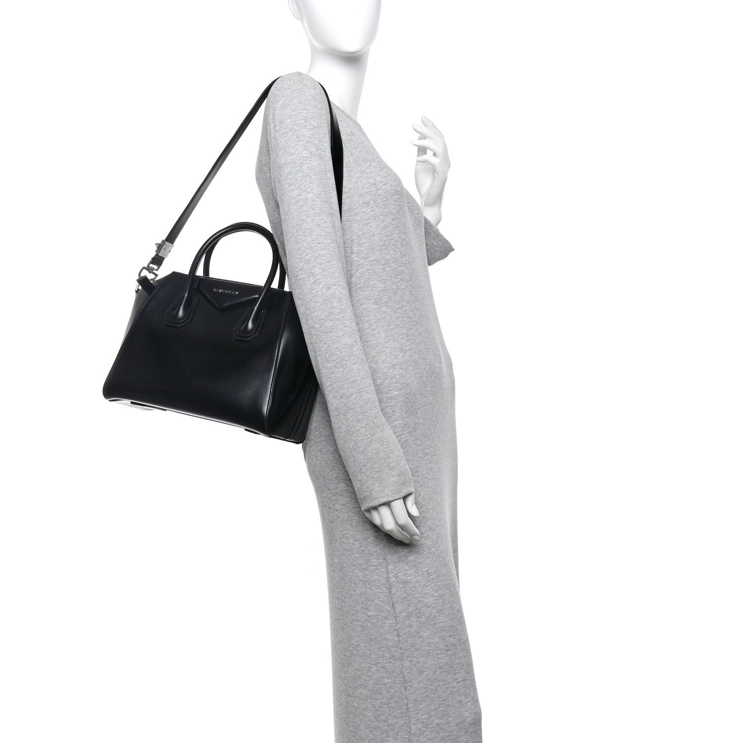 Givenchy Shiny Lord Calfskin Small Antigona Black 2 of 13