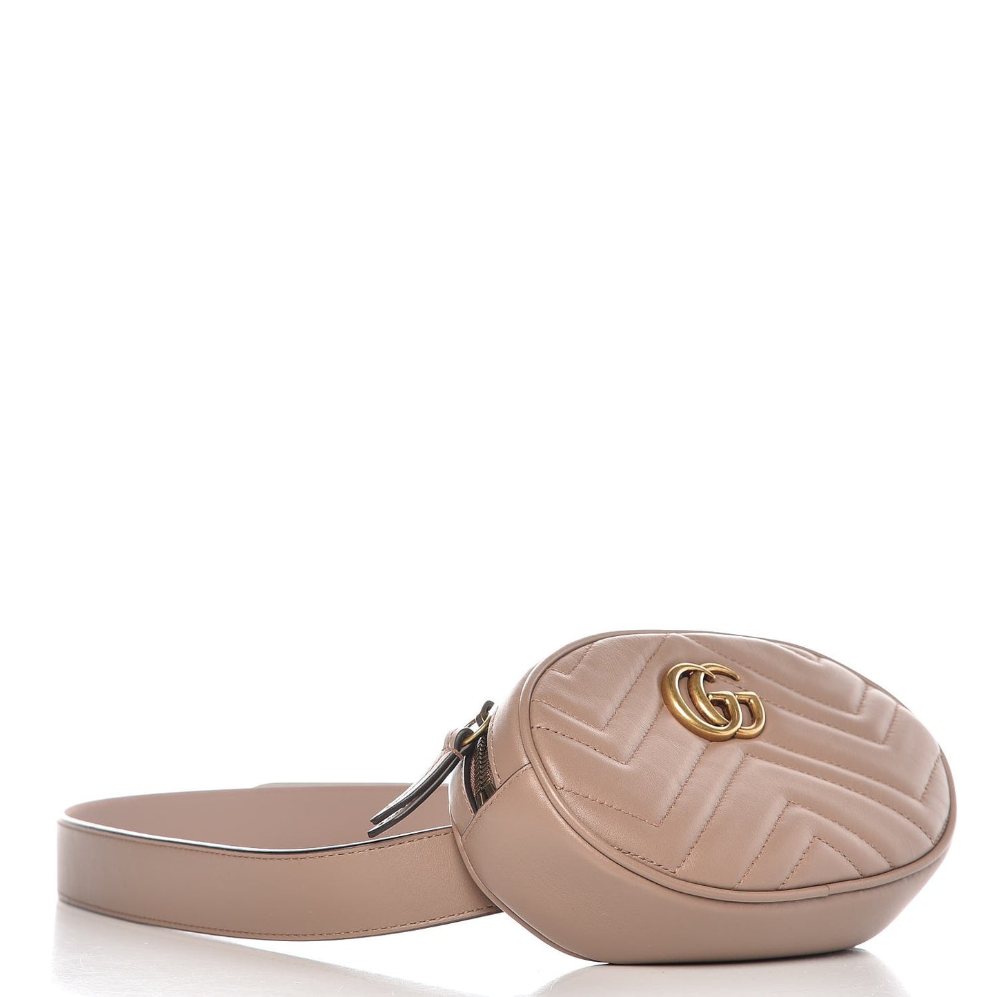 Calfskin Matelasse GG Marmont Belt Bag 105 42 Porcelain Rose