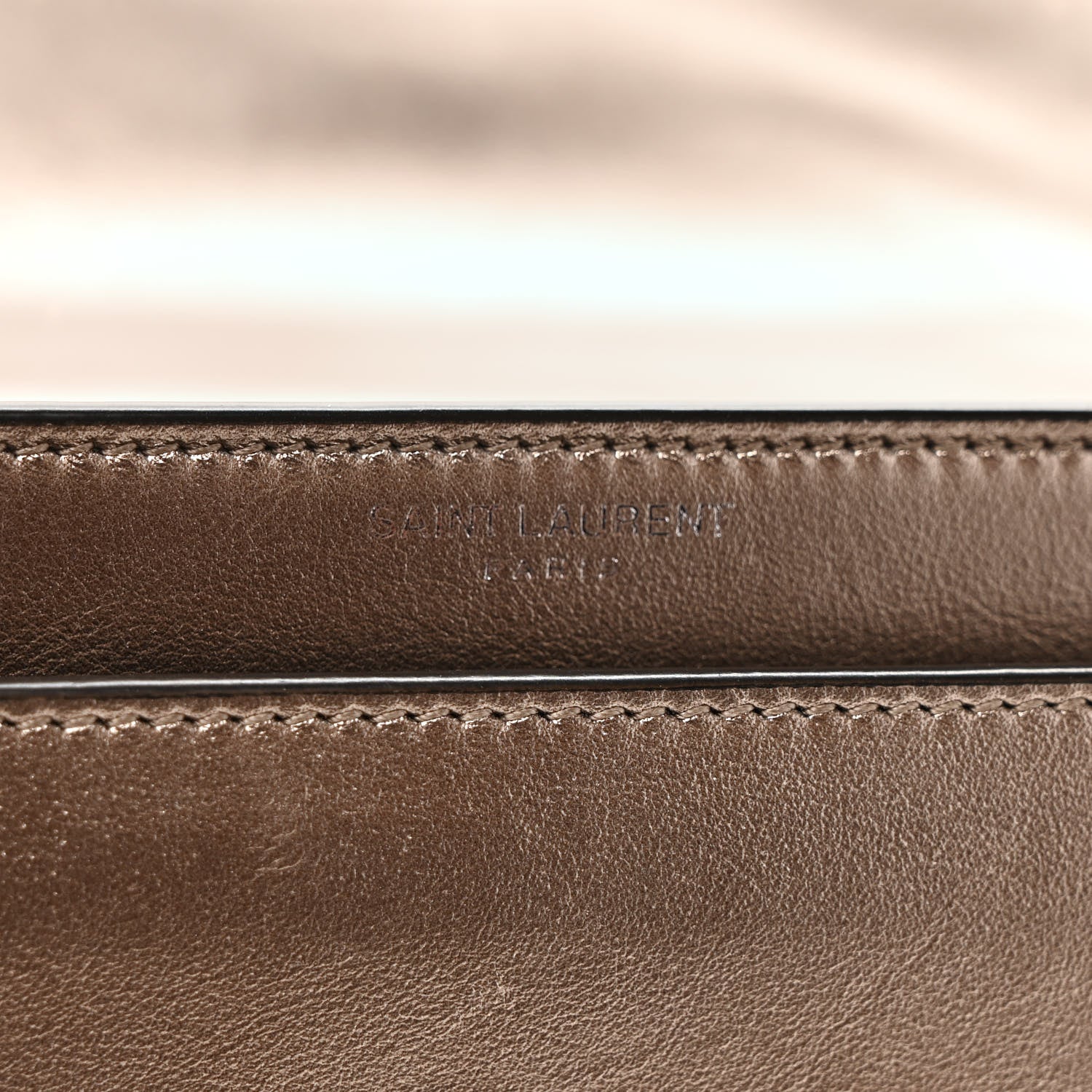 Saint Laurent Metallic Calfskin Small Monogram Sunset Gold 7 of 9