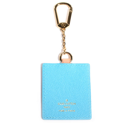 Louis Vuitton Vachetta Groom Key Ring Bag Charm Blue 3 of 6