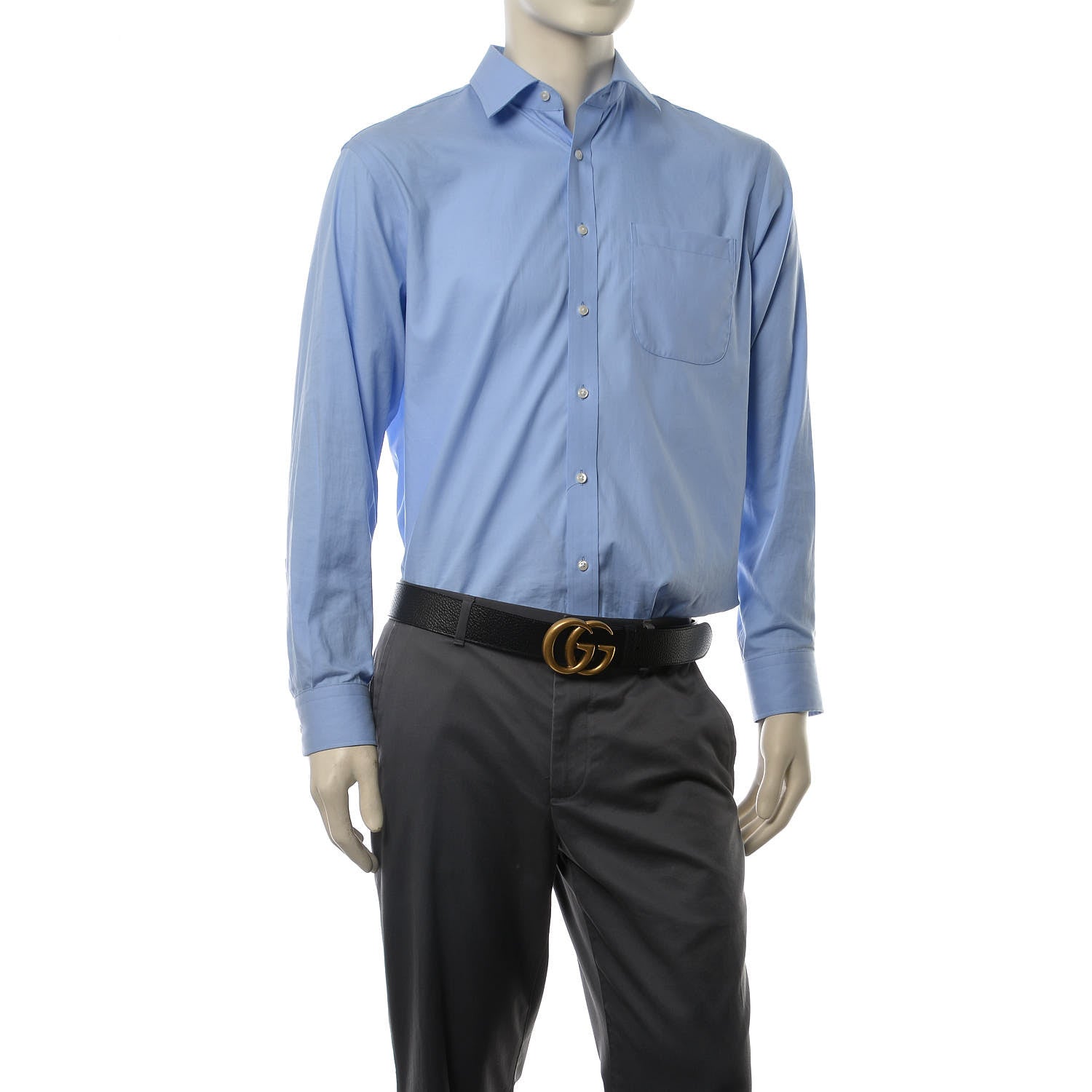 Gucci Textured Calfskin Double G 40mm Belt 105 42 Black 2 of 7