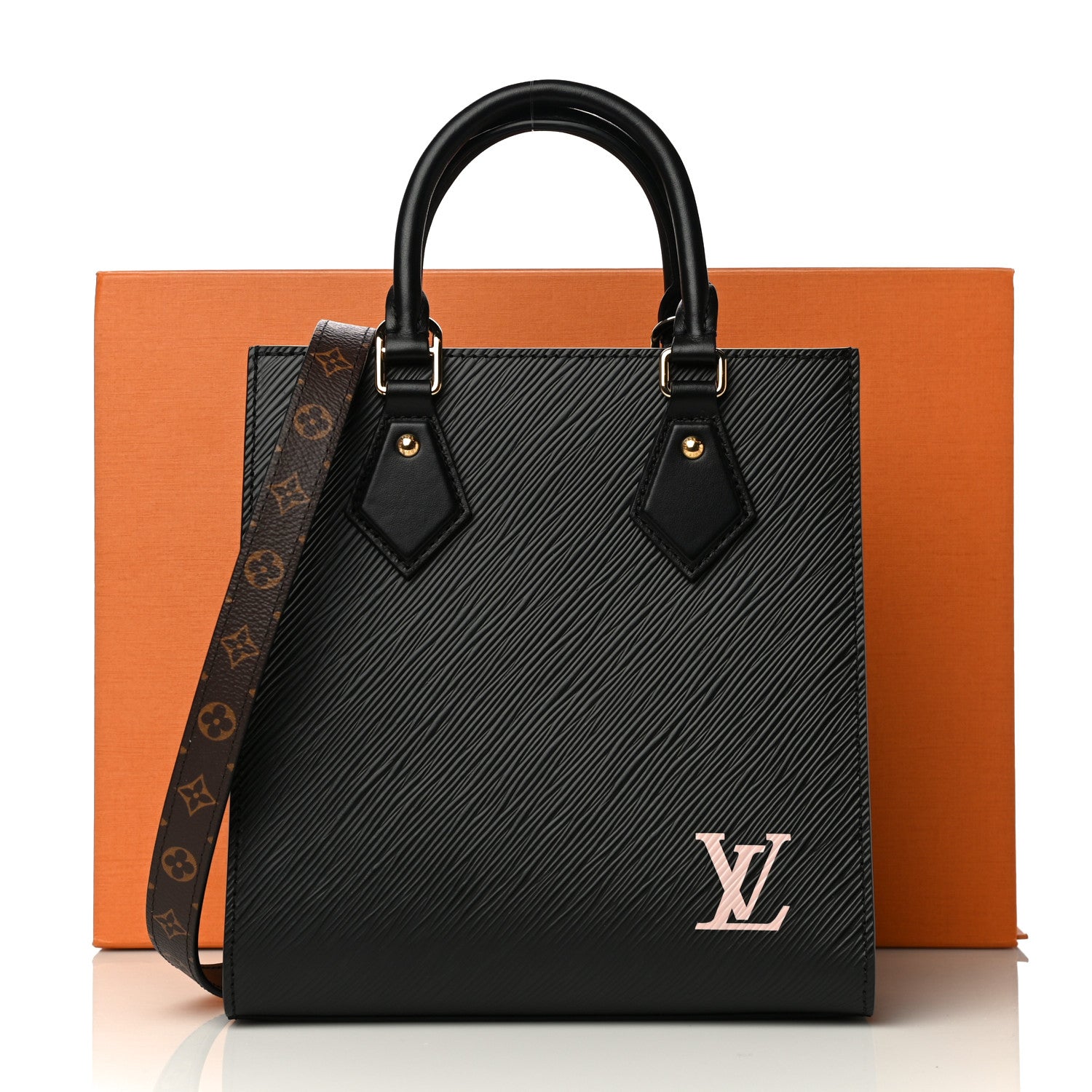 Louis Vuitton Epi Sac Plat BB Black 11 of 11