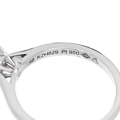 Cartier Platinum Diamond .32ct Solitaire Engagement Ring 48 4.5 6 of 7