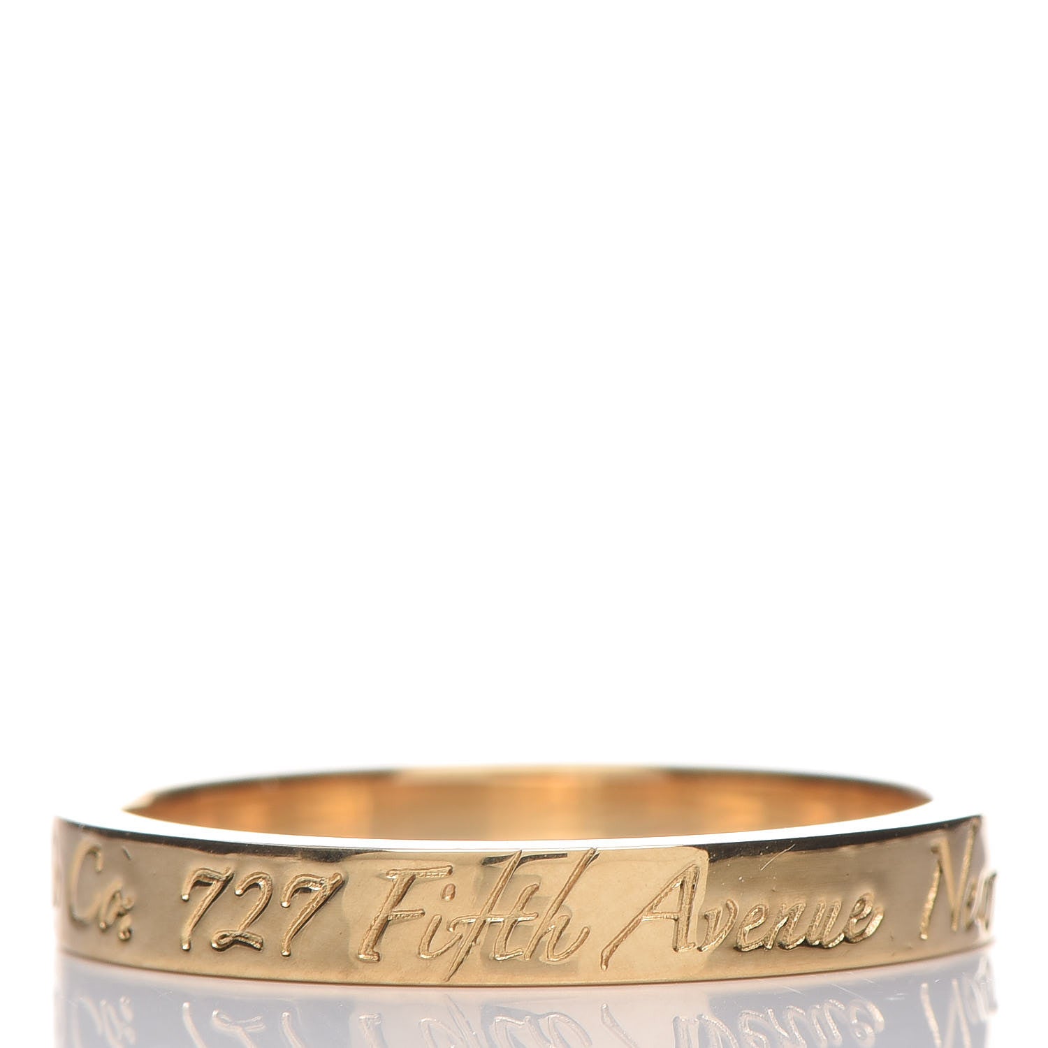 Tiffany 18K Yellow Gold Notes Ring 52 6 3 of 4