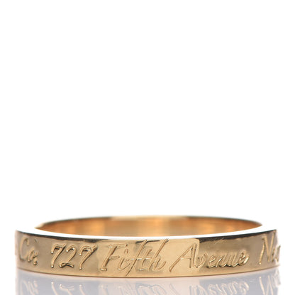Tiffany 18K Yellow Gold Notes Ring 52 6 3 of 4
