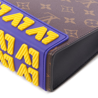 Louis Vuitton Monogram LV Rubber Pochette Voyage MM 4 of 7