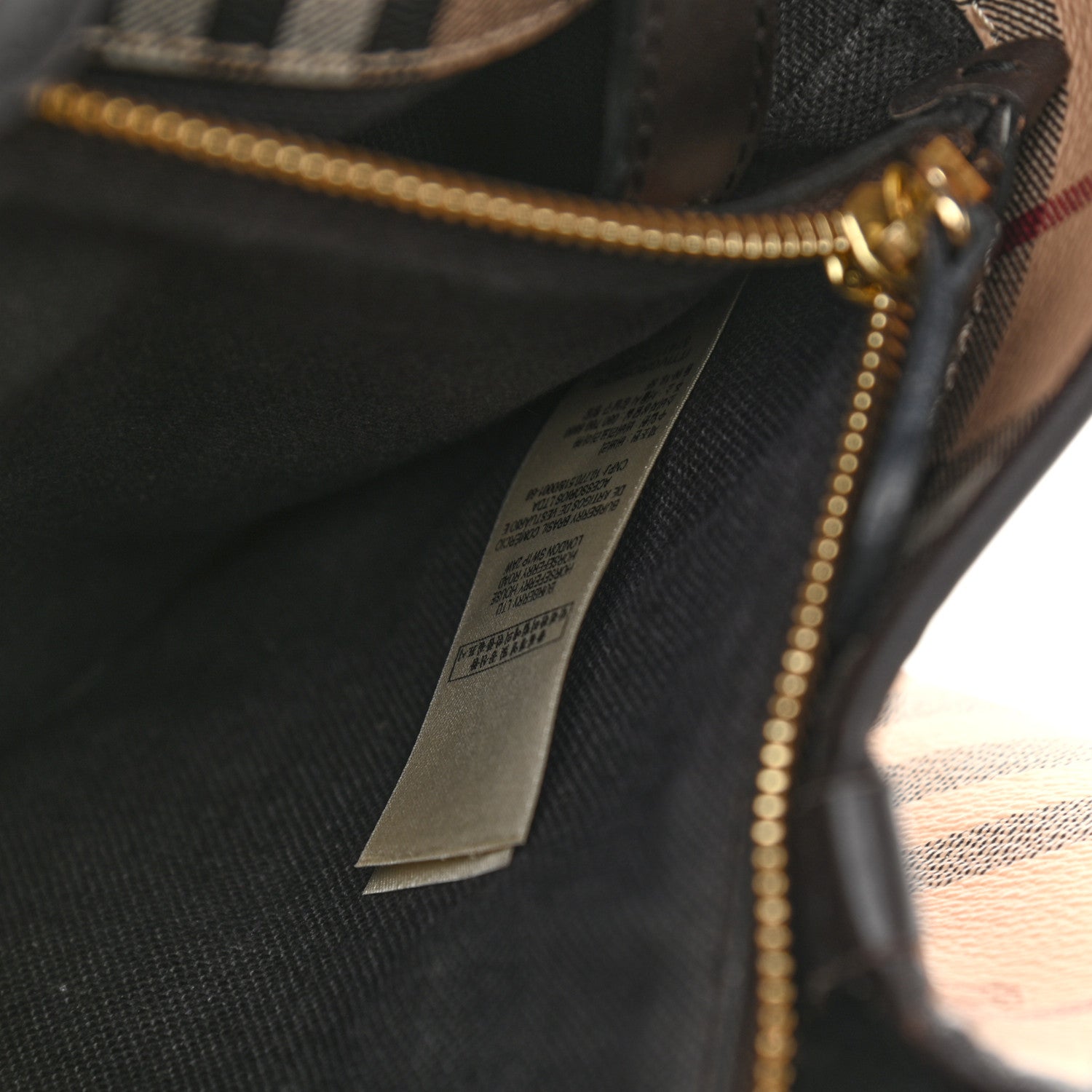 Burberry Haymarket Check Small Canterbury Tote Chocolate 7 of 10