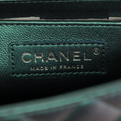 Chanel Iridescent Lambskin Quilted Mini Rectangular Flap Turquoise 6 of 7