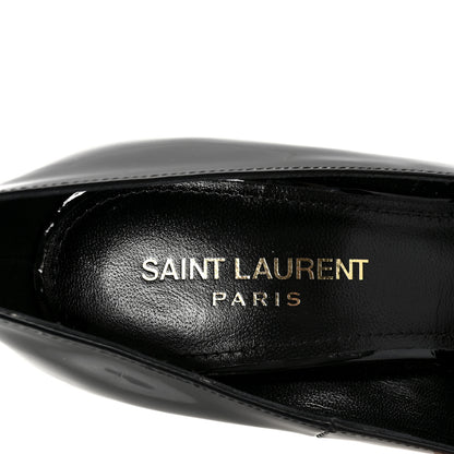 Saint Laurent Patent Opyum 110 Pumps 37 Black Gold 8 of 10