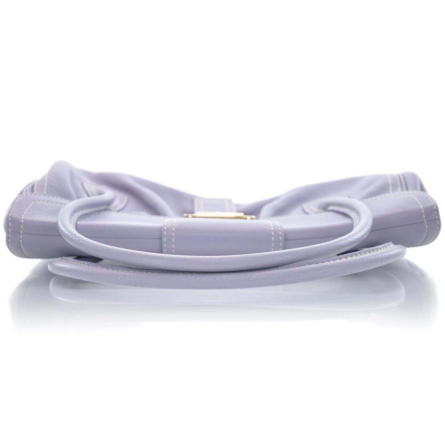 Leather Buckle Bag Purple