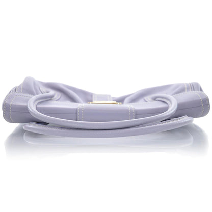 Celine Leather Buckle Bag Purple 5 of 9