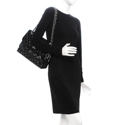 Chanel Vinyl Quilted In the Business Flap Bag Black 2 of 12