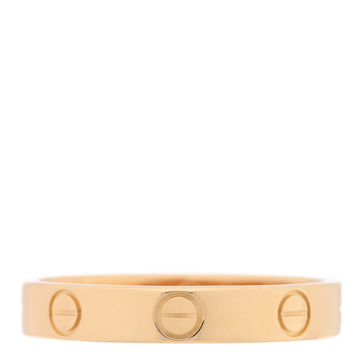 18K Yellow Gold 3.5mm LOVE Wedding Band Ring 57 8