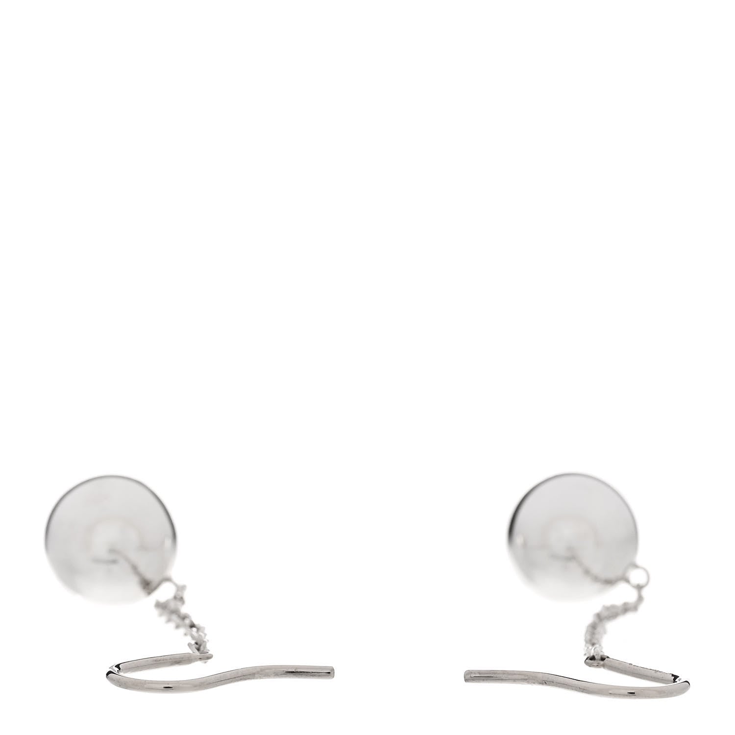 Tiffany Sterling Silver 10mm HardWear Ball Drop Earrings 3 of 5
