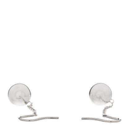 Tiffany Sterling Silver 10mm HardWear Ball Drop Earrings 3 of 5