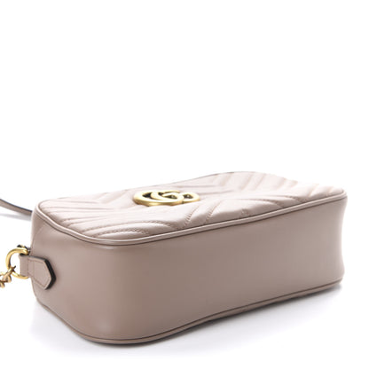 Gucci Calfskin Matelasse Small GG Marmont Chain Shoulder Bag Porcelain Rose 5 of 12