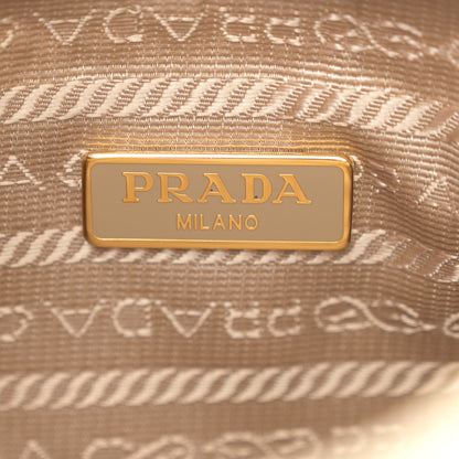 Prada Yarn Raffia Effect Crochet Mini Re-Edition 2000 Shoulder Bag Naturale 8 of 9