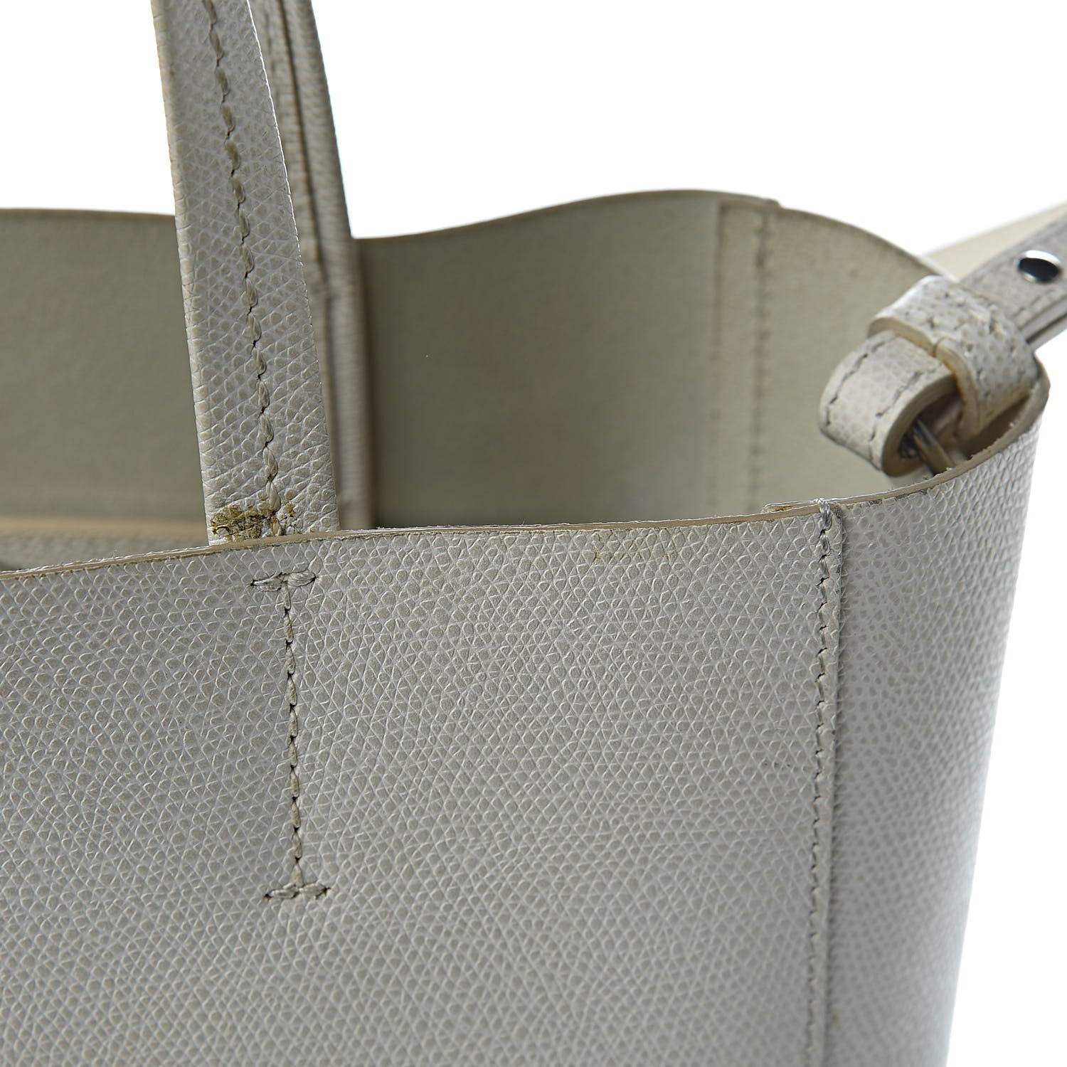 Celine Grained Calfskin Small Vertical Bi-Cabas Cream Black 10 of 16