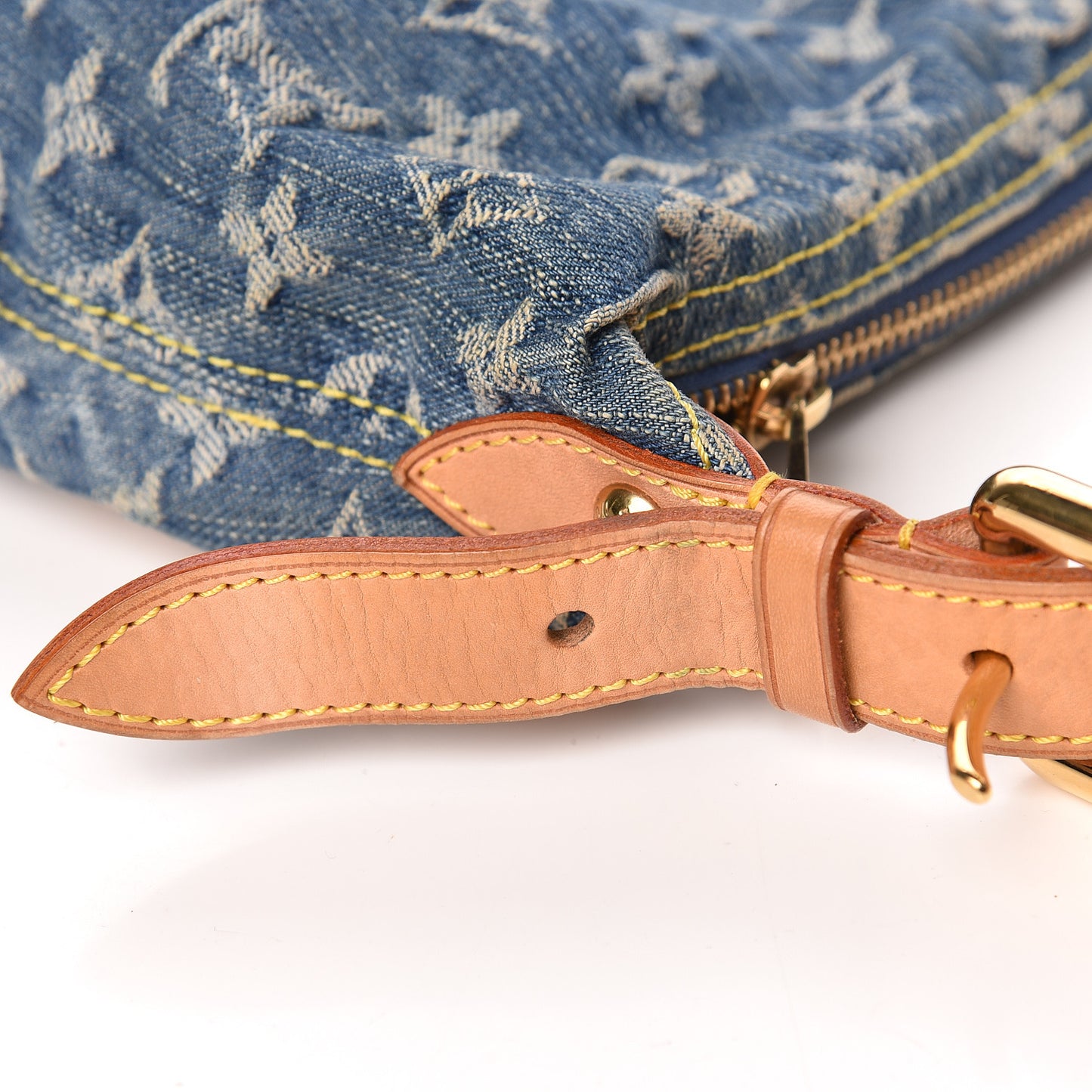 Monogram Denim Baggy PM Blue