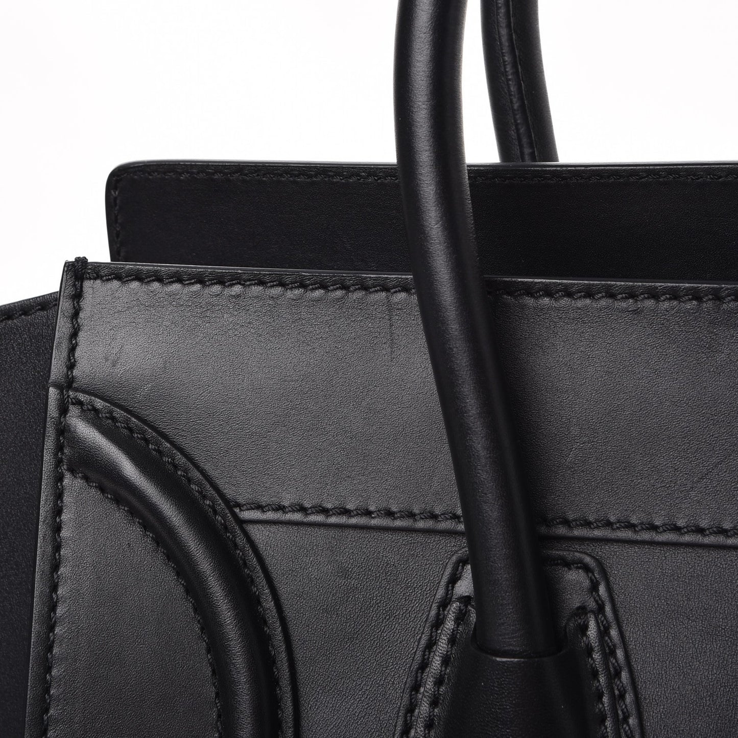 Smooth Calfskin Mini Luggage Black
