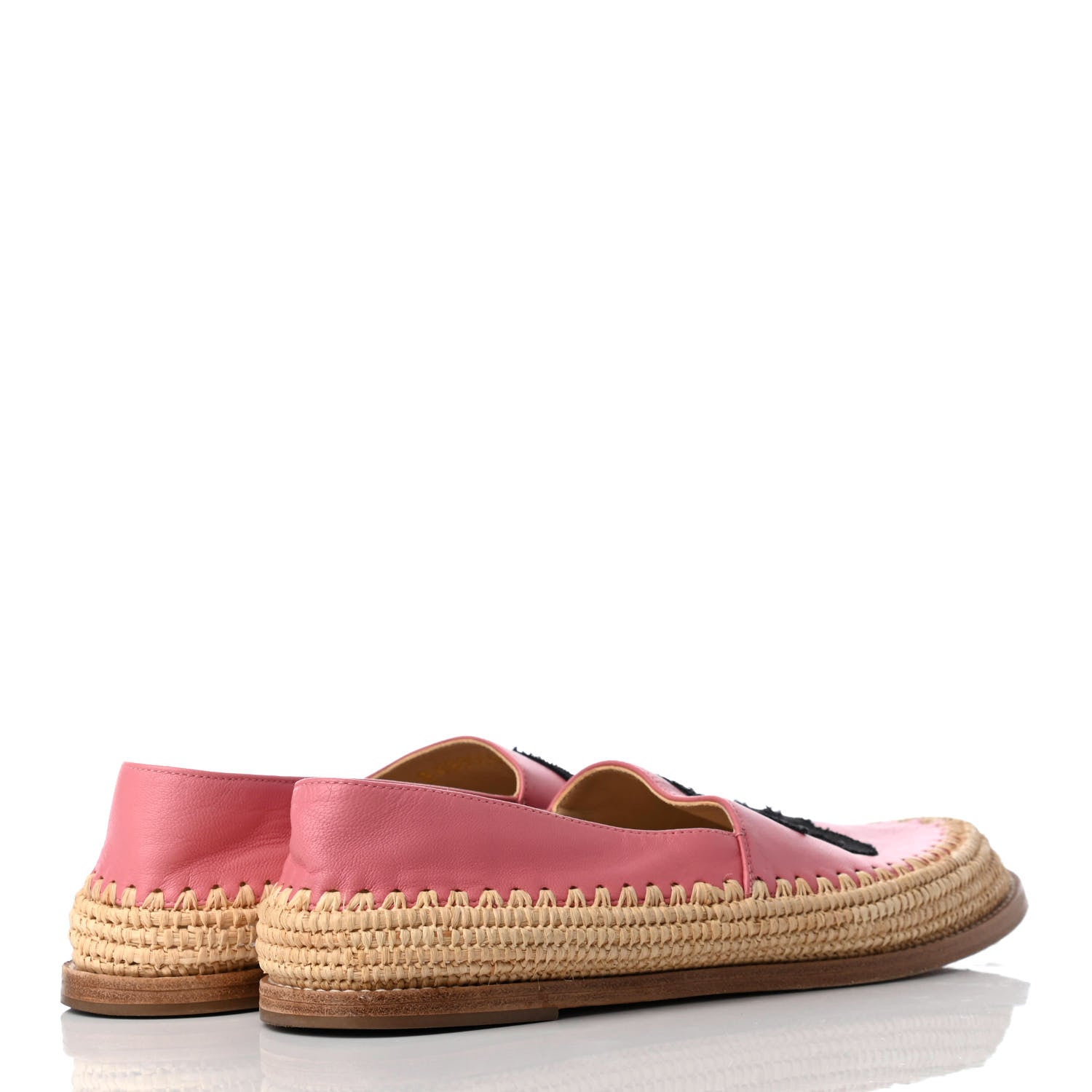 Chanel Lambskin Grosgrain CC Espadrilles 39 Pink 4 of 8