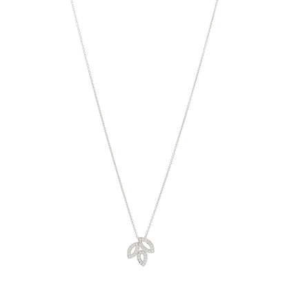 Harry Winston Platinum Diamond Small Lily Cluster Pendant Necklace 1 of 5