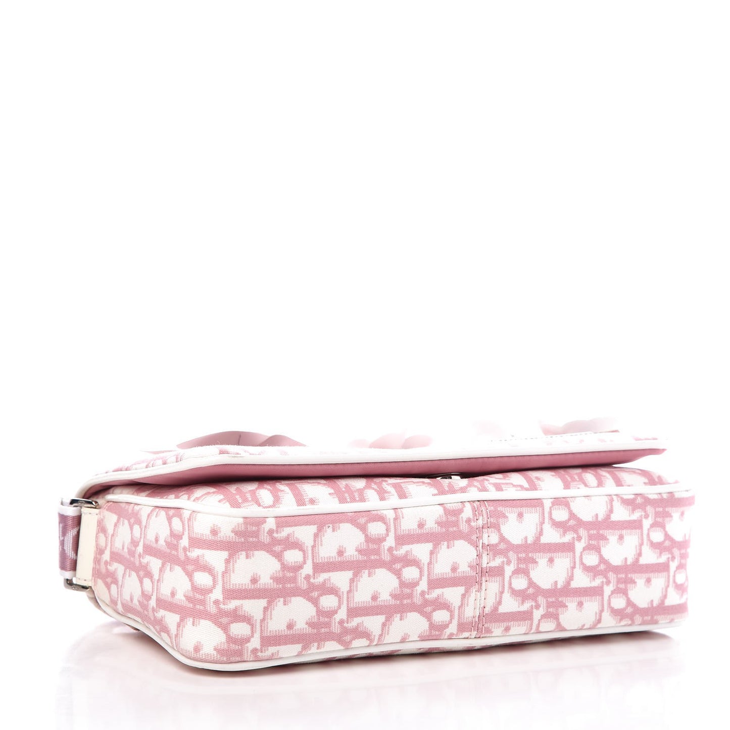Monogram Girly Flap Reporter Rose Clair